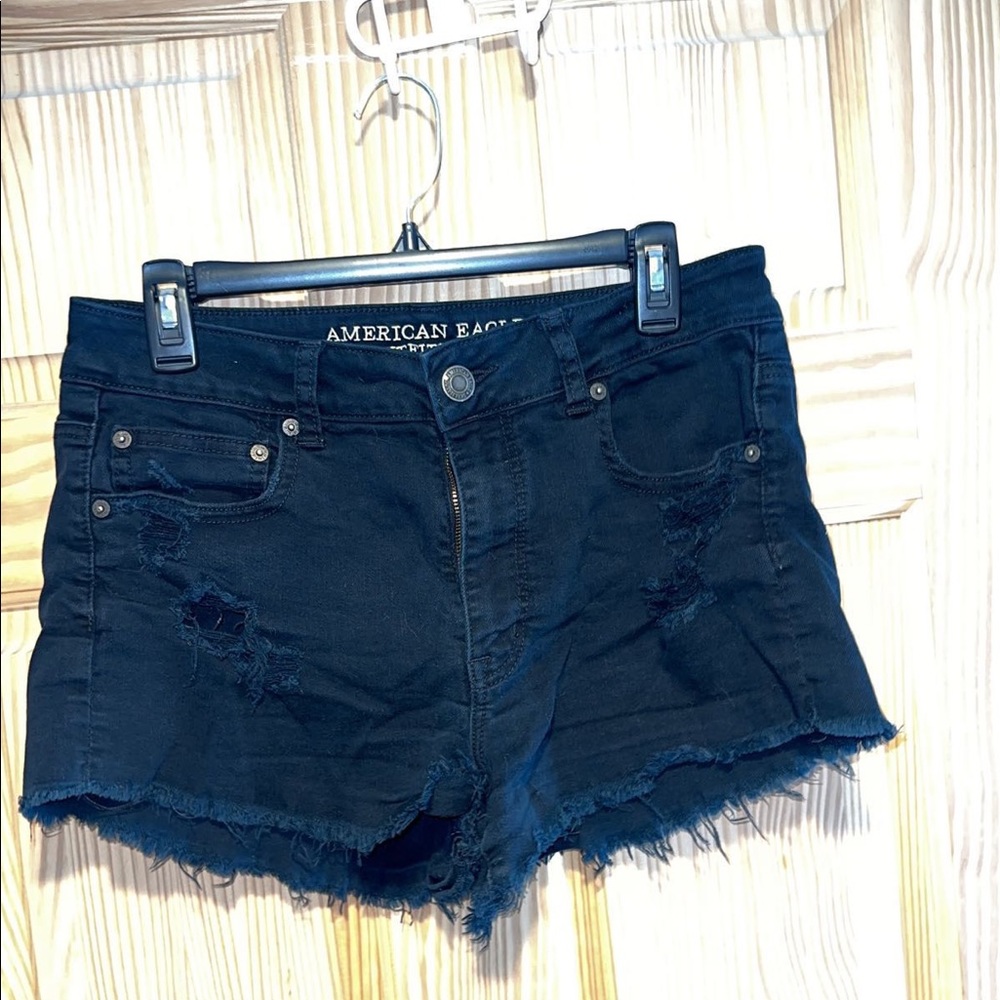 American eagle outfitters ,black ripped shorts